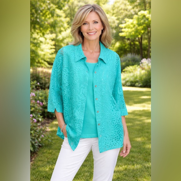 White Stag Tops - White Stag 2 piece  Teal Top 18w/20w